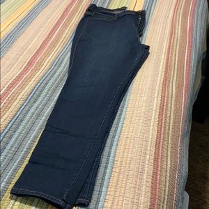 Plus size jeggings blue